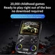 Портативная игровая консоль Data Frog J36 (дисплей 3,5" IPS, 20000 ретро игр, автономность до 8 часов, поддержка 2 игроков) - Черный - изображение 7