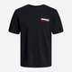 Футболка хлопковая длинная мужская Jack & Jones 12233999 XL Black (5715427833197) - изображение 7