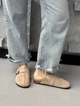 Замшеві сабо, шльопанці, клоги з ремінцем в стилі Birkenstock Meideli Жіночі Бежевий 36 (23,5 см) (d95-10 beige) - зображення 3