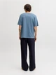 Футболка хлопковая длинная мужская Jack & Jones 12234746 2XL Blue Mirage (5715830431850) - изображение 2