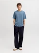 Футболка хлопковая длинная мужская Jack & Jones 12234746 2XL Blue Mirage (5715830431850) - изображение 6