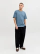Футболка хлопковая длинная мужская Jack & Jones 12245087 S Blue Mirage (5715830459793) - изображение 6