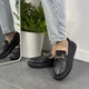 Женские мокасины лоферы ITstyle кожаные Черные 37 (1421) - изображение 7