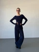 Жіночий прогулянковий костюм (кофта+штани) Uaclothes 46-48 Синій (like37125-175541350) - зображення 2