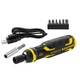 Викрутка - набір акумуляторна STANLEY FATMAX "Power-Assist", 4В, 1.5 Агод, з набором вставок (FMHT66719-0) - изображение 2