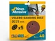 Круг шлифовальный на липучке с отверстиями Novoabrasive Р40 225мм (5шт.) - изображение 1