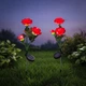 Садовый светильник на солнечной батарее Роза LED 2 шт декоративная лампа для сада клумб дорожек террасы уличный фонарь датчик сумерек - изображение 5