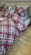 Постільна білизна Крафт бордо/сіра гавань, Turkish flannel (Сімейний) - зображення 4