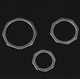 Титановое кольцо плоское для ключей Titanium Rings 28 мм / 1 штука Серебристое - изображение 5