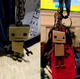 Брелок металевий для ключів, сумок, рюкзаків "Робот/Robot" Сріблястий - зображення 2