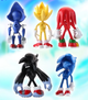 Набор игровых фигурок Sonic 5 штук, игрушечные фигурки Соник большие подвижные - изображение 3