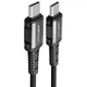 Дата кабель Acefast C1-03 Type-C to Type-C 60W (1.2m) Black - зображення 1