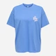 Футболка хлопковая длинная женская ONLY 15346761 XL Ultramarine (5715866547839) - изображение 5
