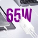 Сетевое зарядное устройство для Make 65W GaN3 2xType-C PD3.0 + USB QC4.0 White (MCW-6531GWH) - изображение 2
