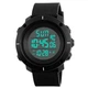 Годинник наручний чоловічий SKMEI 1213BK BLACK BIG SIZE. Колір чорний - зображення 5