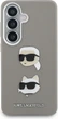 Чохол Karl Lagerfeld Saffiano Double Heads Metal для Samsung Galaxy S26 Silver (KLHCS26SPSFDHPOG) - зображення 3