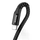 Кабель Baseus Fish Eye Spring Data Cable Lightning 2A (1m) Black (CALSR-01) - зображення 3
