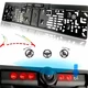 Рамка для номера с камерой 640х480 IP66 Wi-Fi 12V черная для защиты автомобиля и удобства парковки - изображение 1