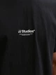 Футболка хлопковая длинная мужская Jack & Jones 12278787 2XL Black (5715724957619) - изображение 4