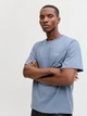 Футболка хлопковая длинная мужская Jack & Jones 12287990 M Blue Mirage (5715830433021) - изображение 3
