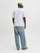 Футболка хлопковая длинная мужская Jack & Jones 12287990 L Bright White (5715733577136) - изображение 2