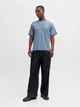 Футболка хлопковая длинная мужская Jack & Jones 12287990 M Blue Mirage (5715830433021) - изображение 6