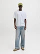 Футболка хлопковая длинная мужская Jack & Jones 12287990 L Bright White (5715733577136) - изображение 6
