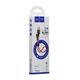 Кабель USB Hoco X21 Plus Silicone Lightning 0.25m Чорно-Червоний - зображення 3