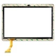 Тачскрин (сенсор) под китайский планшет Teclast TPad 98, MJK-0720 FPC, MJK-0624 FPC, DH-1096A1-PG-FPC276-V02, MJK-0690-FPC, 10.1 inch, 50 пин, 167 x 237 мм., Черный - 175794 - изображение 2