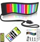 Светодиодная LED панель для авто ART-0569 RGB 133 ×19.2 см Bluetooth от сети IP65 управление через телефон и пульт текст анимация - изображение 1