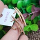 Серьги Xuping Jewelry длина 2.9см медицинское золото позолота 18К цирконий с1641 - изображение 5