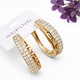 Сережки Xuping Jewelry довжина 2.3см медичне золото позолота 18К с799 - зображення 1
