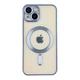 Чохол TPU Metallic Chrome Full Camera with Magsafe для iPhone 15 Chrome Blue - изображение 1