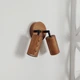 Настінний світильник подвійний бра Gaff Topaz Лофт Black walnut - зображення 1
