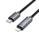 Кабель Hoco Type-C-Lightning 1м LED-дисплей 27W для айфона Black (X112TСIP Black) - зображення 7