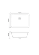 Раковина врезная под столешницу MIXXUS PREMIUM STYLE-1701 510х380х200mm с переливом (MP6567) - изображение 2