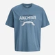 Футболка хлопковая длинная мужская Jack & Jones 12290417 M Blue Mirage (5715830432321) - изображение 7