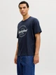 Футболка хлопковая длинная мужская Jack & Jones 12290417 L Navy Blazer (5715825501131) - изображение 1