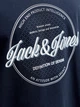 Футболка хлопковая длинная мужская Jack & Jones 12290417 L Navy Blazer (5715825501131) - изображение 4