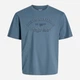 Футболка хлопковая длинная мужская Jack & Jones 12291213 L Blue Mirage (5715827010686) - изображение 7