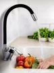 Смеситель гибким краном для ванной и кухни 47 см 8 л/мин 1/2 Water tap HA-181 с аэратором, хромированная поверхность - изображение 2