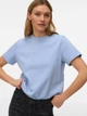 Футболка хлопковая женская Vero Moda 10294544 M Brunnera Blue (5715829418244) - изображение 1