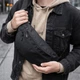 Бананка Мужская Cordura 1000d Черная Три Отделения Водоотталкивающая (383289) - изображение 4