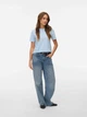 Футболка хлопковая женская Vero Moda 10316991 M Cashmere Blue (5715867329366) - изображение 4