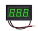 Вольтметр LED 4.5-30В цифровой электронный светодиодный 1.5 см 0.56" экран Зеленый LED (556321642) Черный - изображение 12