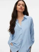 Рубашка оверсайз женская Vero Moda 10319825 L Cashmere Blue (5715867892969) - изображение 1