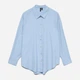 Рубашка оверсайз женская Vero Moda 10319825 L Cashmere Blue (5715867892969) - изображение 5