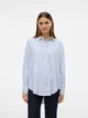 Рубашка оверсайз женская Vero Moda 10319825 L Bright White (5715669091867) - изображение 5