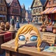 Очки-маска «Принцесса Анна» с косичками и зеркальными линзами - изображение 2