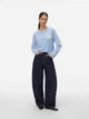 Лонгслив длинный женский Vero Moda 10341356 M Brunnera Blue (5715826653013) - изображение 4